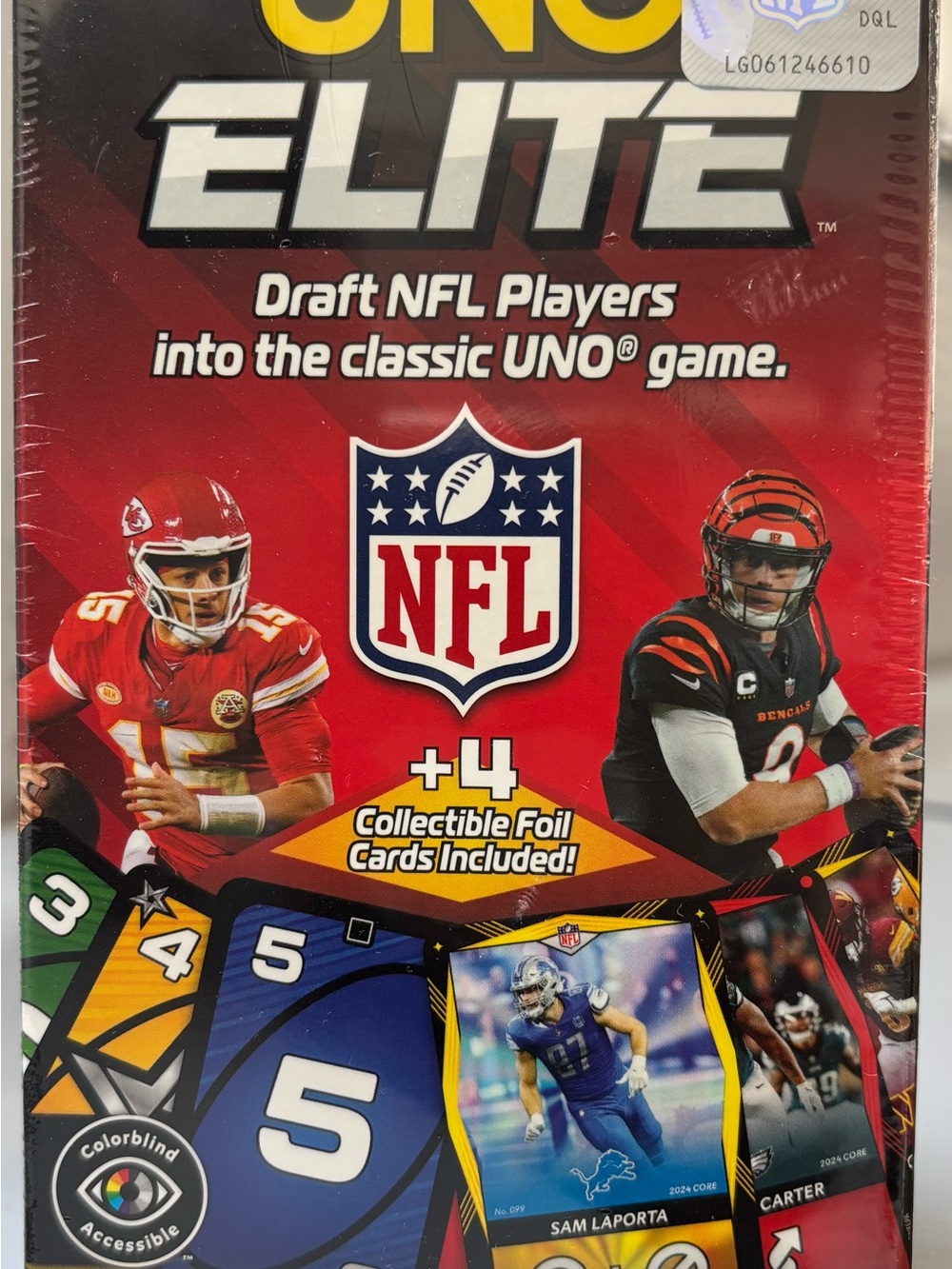 Mattel UNO Elite 2024 Core Edition NFL Starter Pack